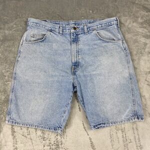 Vintage Wrangler Shorts‎ Mens Size 38 Blue Denim Jean Jorts USA Made Y2K 60601SW